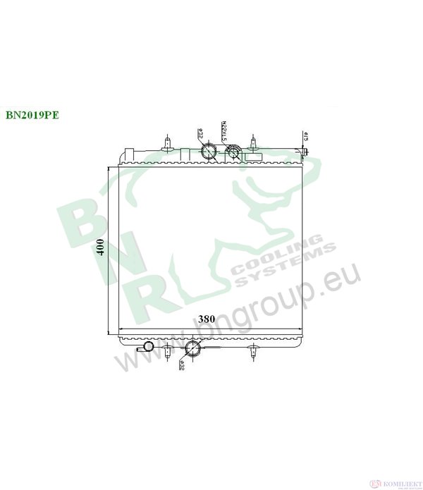 РАДИАТОР ВОДЕН PEUGEOT 206 CC (2000-) 1.6 16V - BNR