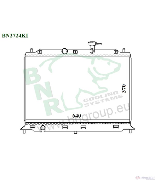 РАДИАТОР ВОДЕН KIA RIO II (2005-) 1.6 CVVT - BNR
