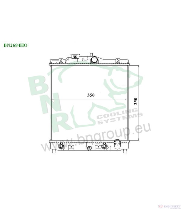 РАДИАТОР ВОДЕН HONDA CIVIC V SEDAN (1991-) 1.6 VTi - BNR