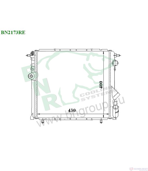 РАДИАТОР ВОДЕН RENAULT R 19 II CABRIOLET (1992-) 1.7 - BNR