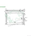 РАДИАТОР ВОДЕН OPEL VECTRA A (1988-) 1.7 TD - BNR