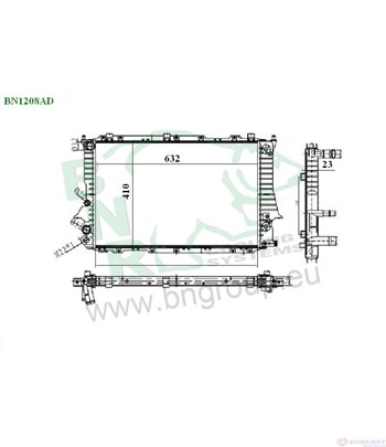 РАДИАТОР ВОДЕН AUDI A6 (1994-) 1.8 - BNR