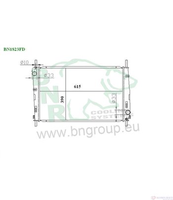 РАДИАТОР ВОДЕН FORD MONDEO III COMBI (2000-) 1.8 16V - BNR