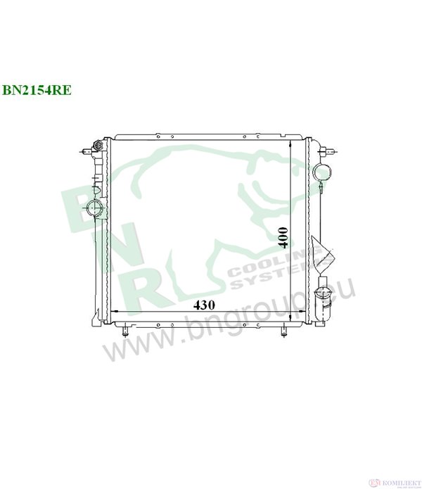 РАДИАТОР ВОДЕН RENAULT R 19 II (1991-) 1.8 16V - BNR