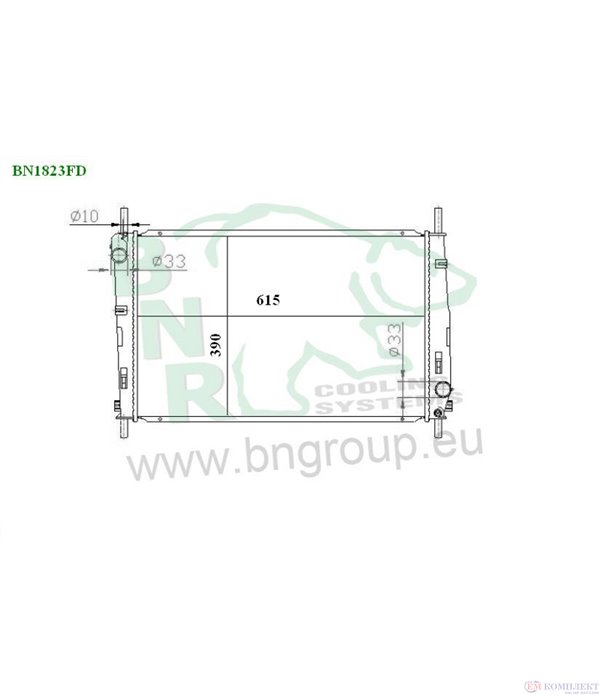 РАДИАТОР ВОДЕН FORD MONDEO III COMBI (2000-) 1.8 SCi - BNR