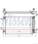 РАДИАТОР ВОДЕН AUDI A4 CABRIOLET (2002-) 3.0 TDI quattro - NISSENS