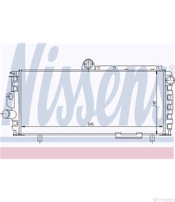 РАДИАТОР ВОДЕН ALFA ROMEO ALFASUD GIARDINETTA (1978-) 1.2 - NISSENS