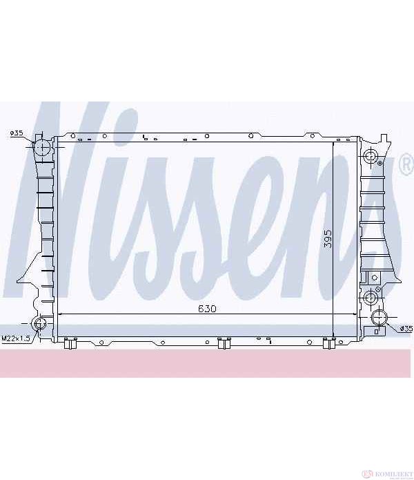 РАДИАТОР ВОДЕН AUDI 100 AVANT (1990-) S4 V8 quattro - NISSENS