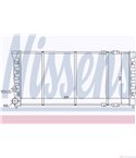 РАДИАТОР ВОДЕН VOLKSWAGEN CORRADO (1987-) 2.9 VR6 - NISSENS