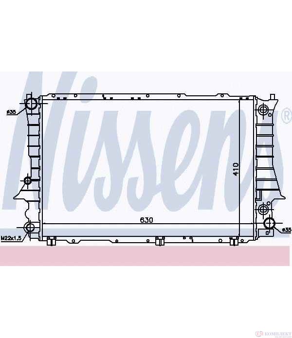 РАДИАТОР ВОДЕН AUDI 100 (1990-) 2.8 E quattro - NISSENS