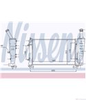 РАДИАТОР ВОДЕН FIAT IDEA (2003-) 1.4 16V - NISSENS