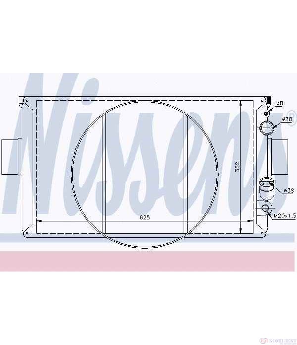 РАДИАТОР ВОДЕН IVECO DAILY I (1978-) 59-12 - NISSENS