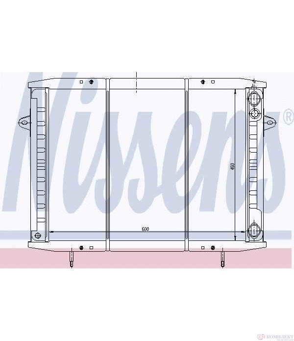 РАДИАТОР ВОДЕН RENAULT TRUCKS B (1983-) 90 4x4 - NISSENS