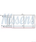 РАДИАТОР ВОДЕН AUDI COUPE (1988-) 2.3 20V - NISSENS