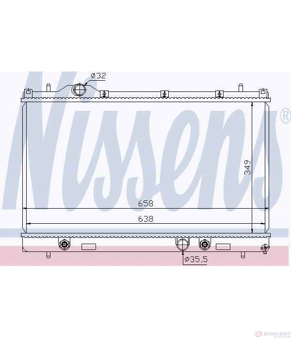 РАДИАТОР ВОДЕН CHRYSLER NEON II (1999-) 2.0 16V - NISSENS