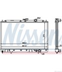 РАДИАТОР ВОДЕН MITSUBISHI GALANT IV (1988-) 1.8 Turbo-D - NISSENS