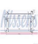 РАДИАТОР ВОДЕН TOYOTA COROLLA SEDAN (2001-) 1.6 VVT-i - NISSENS