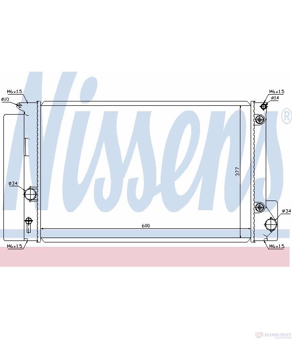 РАДИАТОР ВОДЕН TOYOTA AVENSIS COMBI (2009-) 2.0 - NISSENS