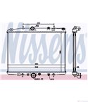 РАДИАТОР ВОДЕН PEUGEOT 607 (2000-) 2.2 16V - NISSENS