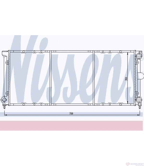 РАДИАТОР ВОДЕН VOLKSWAGEN PASSAT (1988-) 2.0 Syncro - NISSENS