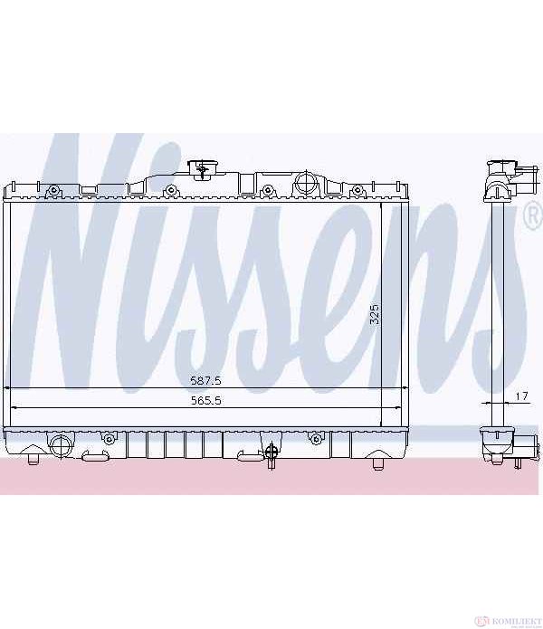 РАДИАТОР ВОДЕН TOYOTA COROLLA (1983-) 1.3 - NISSENS