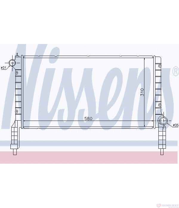 РАДИАТОР ВОДЕН FIAT DOBLO (2001-) 1.2 - NISSENS