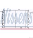 РАДИАТОР ВОДЕН VAUXHALL CAVALIER MK II (1981-) 2.0 i - NISSENS