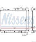 РАДИАТОР ВОДЕН TOYOTA YARIS (1999-) 1.5 TS - NISSENS