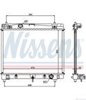 РАДИАТОР ВОДЕН TOYOTA YARIS (2005-) 1.33 VVT-i - NISSENS