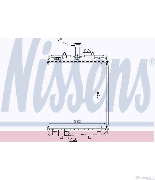РАДИАТОР ВОДЕН TOYOTA AYGO (2005-) 1.0 - NISSENS