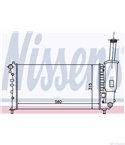 РАДИАТОР ВОДЕН FIAT PUNTO (1999-) 1.2 16V 80 - NISSENS
