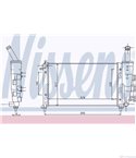 РАДИАТОР ВОДЕН FIAT PUNTO (1999-) 1.2 60 - NISSENS