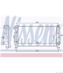 РАДИАТОР ВОДЕН FIAT PANDA (2003-) 1.2 Bi-Power - NISSENS