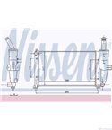 РАДИАТОР ВОДЕН FIAT PUNTO (1999-) 1.2 60 - NISSENS