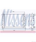 РАДИАТОР ВОДЕН LANCIA LYBRA SW (1999-) 2.0 20V - NISSENS