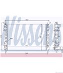 РАДИАТОР ВОДЕН FIAT STRADA (1999-) 1.2 - NISSENS