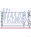 РАДИАТОР ВОДЕН FIAT PALIO WEEKEND (1996-) 1.2 - NISSENS