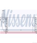 РАДИАТОР ВОДЕН FIAT PUNTO (1993-) 85 16V 1.2 - NISSENS