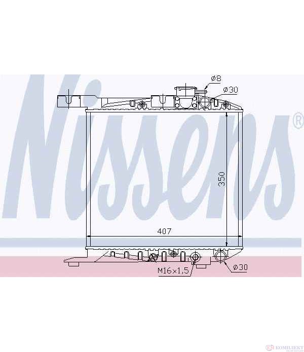 РАДИАТОР ВОДЕН ROVER 200 (1985-) 216 - NISSENS