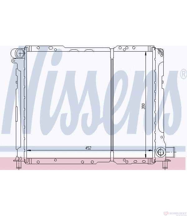 РАДИАТОР ВОДЕН FIAT CROMA (1985-) 2000 i.e. - NISSENS