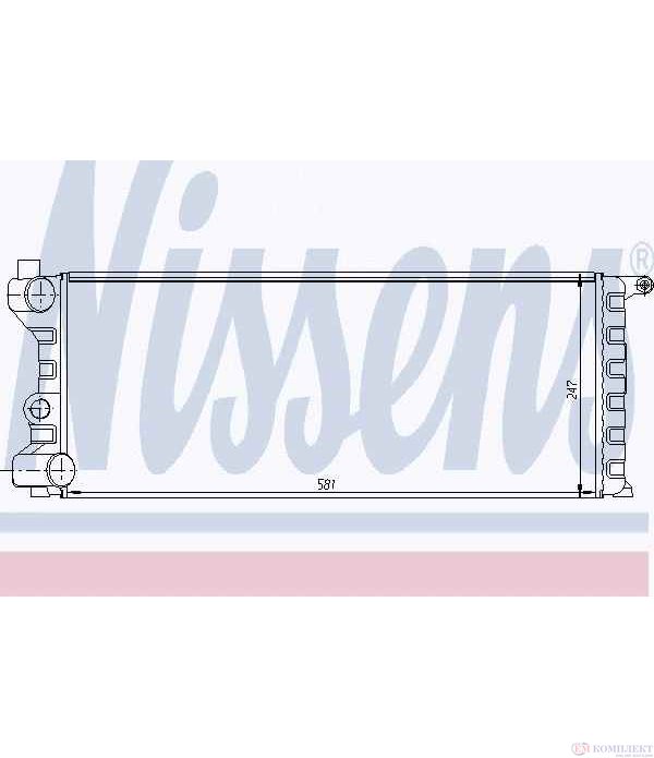 РАДИАТОР ВОДЕН FIAT PANDA (1980-) 1000 i.e. CAT - NISSENS