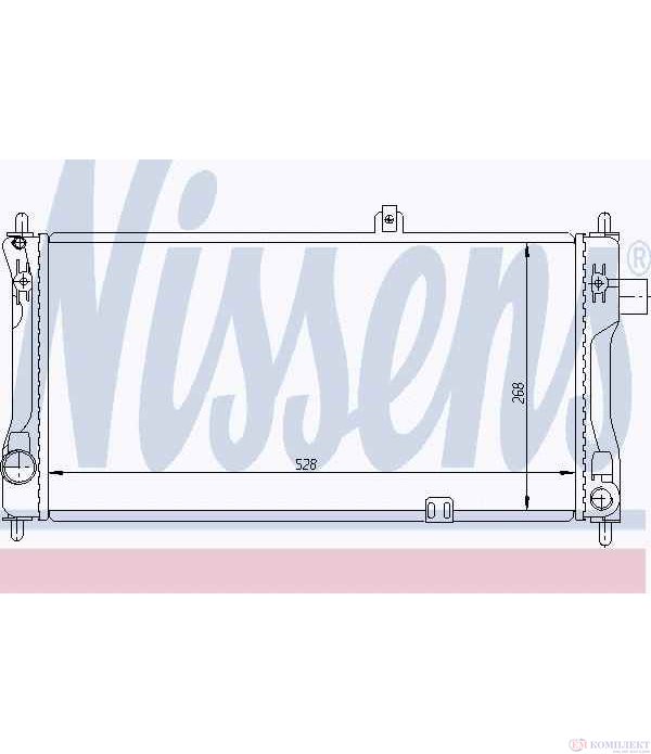 РАДИАТОР ВОДЕН OPEL ASCONA C HATCHBACK (1981-) 1.3 S - NISSENS