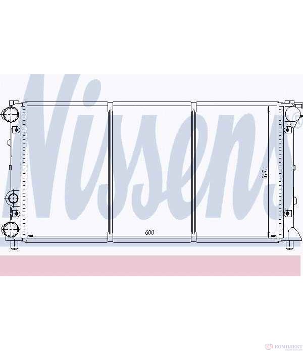 РАДИАТОР ВОДЕН SEAT IBIZA I (1984-) 1.5 i - NISSENS