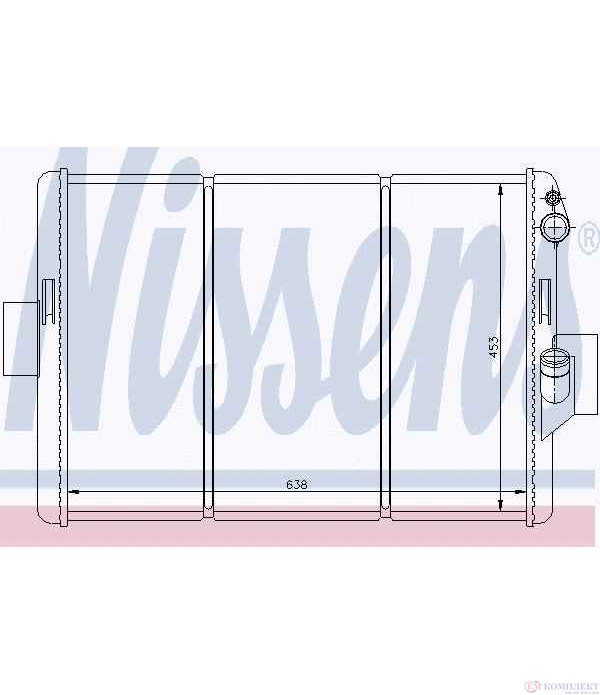 РАДИАТОР ВОДЕН IVECO DAILY I (1978-) 35-8 V,35-8 C - NISSENS