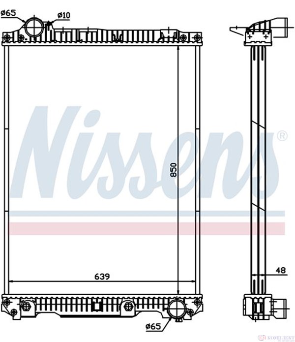 РАДИАТОР ВОДЕН MERCEDES SK (1987-) 2448 - NISSENS