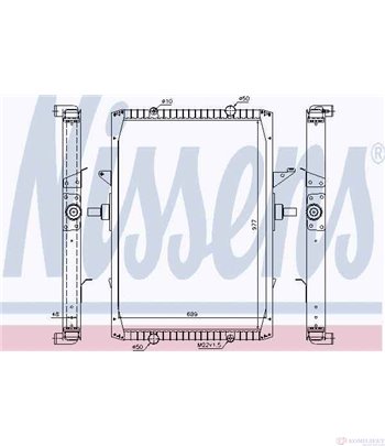 РАДИАТОР ВОДЕН RENAULT TRUCKS MAGNUM (1990-) E.TECH 440.18 - NISSENS