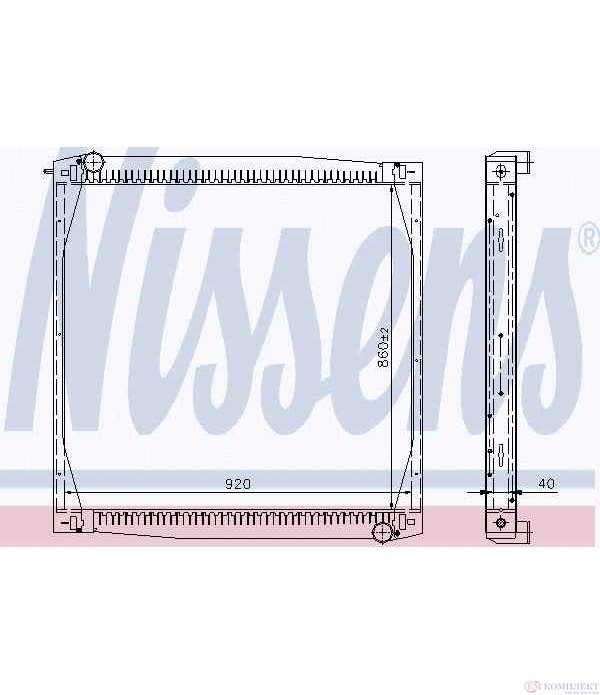 РАДИАТОР ВОДЕН SCANIA 4 - SERIES (1995-) 124 L/420 - NISSENS