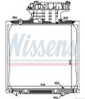 РАДИАТОР ВОДЕН MAN TGA (2000-) 35.390, 35.400 FFD-TM - NISSENS