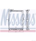 РАДИАТОР ВОДЕН MERCEDES SK (1987-) 2538 S,2538 LS - NISSENS