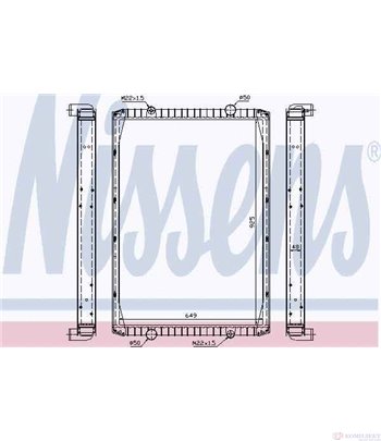 РАДИАТОР ВОДЕН RENAULT TRUCKS MAXTER (1992-) G 340ti.19/T - NISSENS